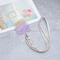 Miniatyrbild 3 av 5: Universal crossbody-nackrem i läder med transparent dyna - Vit Vit