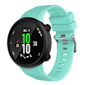 Miniatyrbillede 1 af 2: Garmin Forerunner 45S silikone sølv Spænde Urrem - Cyan Green
