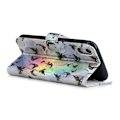 Pikkukuva 2 / 2: iPhone Xs Max laaseri pinnoitettu kuviollinen synteetti nahkainen lompakko suojakotelo - Perhoset Multicolor
