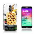 Miniatyrbillede 1 af 2: LG K10 2017 softlyfit præget TPU-etui - Vaffel Yellow