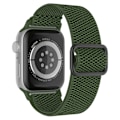 Miniatyrbillede 1 af 2: Apple Watch (41 mm) urrem i tekstureret nylon - Olivengrøn Green