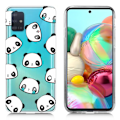 Pikkukuva 1 / 2: Deco Samsung Galaxy A71 kotelot - Pandat White