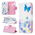 Pikkukuva 1 / 2: Wonderland Samsung Galaxy A20e kotelot - Sininen Perhonen ja Kukat Multicolor