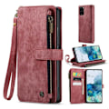 Pikkukuva 1 / 2: CaseMe vetoketjullinen lompakko-puhelinkotelo Samsung Galaxy S20 Plus - Punainen Red