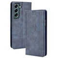 Pikkukuva 1 / 2: Bofink Vintage Samsung Galaxy S22 Plus Nahkakotelo - Sininen Blue