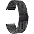 Miniatyrbillede 1 af 2: Cool milanesisk rustfrit stål Garmin Forerunner 645 Music / 245 Music - Sort Black
