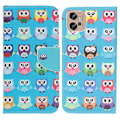 Miniatyrbillede 1 af 2: Wonderland Motorola Moto G32 Flip Etui - Søde Ugler Multicolor