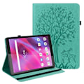 Miniatyrbillede 1 af 2: Lenovo Tab M10 læderetui med træ- og hjortemønster - Grøn Green