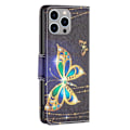 Miniatyrbillede 2 af 2: Wonderland iPhone 14 Pro Max flip etui - Smykke Sommerfugl Black