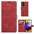 Pikkukuva 1 / 2: Lompakko Nahkakotelo For Samsung Galaxy A52s 5G / A52 5g / A52 - Punainen Red