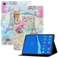 Pikkukuva 1 / 3: Samsung Galaxy Tab A8 10.5 (2021) viileä kuvio nahkakotelo - Kaikki Pariisista Multicolor