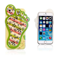 Miniatyrbillede 1 af 2: 3D-fod (floret og striber) iPhone 6 cover Multicolor