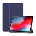 Pikkukuva 1 / 2: iPad Pro 11 inch (2018) kolmio taivutettava ohut synteetti nahkainen tabletti suojakuori - Tumman Sininen Blue