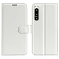 Miniatyrbillede 1 af 2: Klassisk Sony Xperia 5 Iv Flip Etui - Hvid White