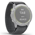 Miniatyrbild 1 av 2: 26 mm klockarmband med nylonögla för Garmin-klocka - Grå Silvergrå