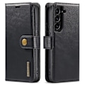 Miniatyrbillede 1 af 2: DG.MING Samsung Galaxy S22 2-i-1 etui med pung - Sort Black
