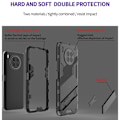 Pikkukuva 2 / 2: Shockproof Hybrid Suojakuori With A Modern Touch For Honor 50 Lite / Huawei Nova 8i - Valkoinen White
