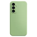 Mikrofiberforet blødt gummi Oppo A15 cover - Grøn Green