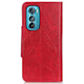 Miniatyrbillede 2 af 2: Alpha Motorola Edge 30 læder flip etui - Rød Red