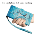 Pikkukuva 2 / 2: iPhone Xr Synteetti Nahkainen Kuviollinen Lompakko Suojakotelo - Siniset Perhoset Blue