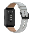 Miniatyrbild 1 av 2: Huawei Watch Fit 2 klockarmband i äkta läder - Grå Silvergrå