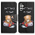 Miniatyrbillede 1 af 2: Wonderland Samsung Galaxy A34 5G Flip Etui - Bjørn Black