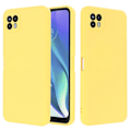 Pikkukuva 6 / 6: Matta nestesilikoninen kuori Motorola Moto G50 - Keltainen Yellow