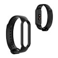 Miniatyrbillede 1 af 2: Xiaomi Mi Smart Band 6 / 5 blank silikone-urrem - Sort Black