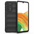 Miniatyrbillede 1 af 2: Blødt grebsformet cover til Samsung Galaxy A73 - Sort Black