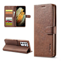 Pikkukuva 1 / 2: LC.IMEEKE Samsung Galaxy S21 Ultra 5G flip case - Kahvi Brown
