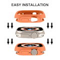 Pikkukuva 4 / 6: HAT PRINCE Apple Watch Ultra -kellon karkkivärinen suojus - Oranssi Orange