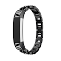 Miniatyrbild 1 av 2: Fitbit Alta urlänk metall material träningsklocka strasstenar - Svart Svart