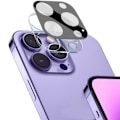 Miniatyrbillede 1 af 2: IMAK-kamerabeskyttelse af glas med objektivdæksel af akryl til iPhone 14 Pro - Sort Udgave Black