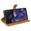 Pikkukuva 2 / 2: Lompakko Nahkakotelo For Motorola Moto Edge 2022 - Keltainen Yellow