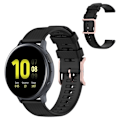Miniatyrbillede 1 af 2: Silikoneurrem til Samsung Galaxy Watch 3 (41mm) / Active - Sort Black