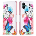 Pikkukuva 1 / 6: Wonderland Samsung Galaxy A04 Läppäkotelo - Two Butterflies Multicolor
