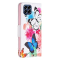Miniatyrbillede 2 af 2: Wonderland Samsung Galaxy M53 5G flip etui - To Sommerfugle Multicolor