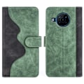 Miniatyrbillede 1 af 2: To Farvet Læder Flip Case til Nokia X100 - Grøn Green