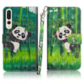 Miniatyrbillede 1 af 2: Huawei P20 Pro mønstret læderetui - Panda Multicolor