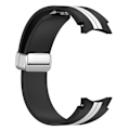 Miniatyrbillede 4 af 5: Samsung Galaxy Watch 5 Pro dobbeltfarvet silikoneurrem - Sort / Hvid Black