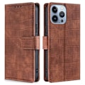 Miniatyrbillede 1 af 2: Croco iPhone 14 Pro cover - Brun Brown