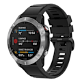 Miniatyrbillede 1 af 2: Garmin Epix / Fenix 7 silikone-urrem - Sort Black