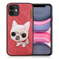 Pikkukuva 1 / 2: Nimmy söpö lemmikki iPhone 11 kirjailtu kansi - Punainen Red