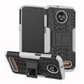 Miniatyrbillede 1 af 2: Motorola Moto Z3 Play cool dæk kickstand hybrid case - Hvid White