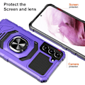 Miniatyrbillede 2 af 6: Slidstærkt cover i hård plast med blød inderside og kickstand til Samsung Galaxy S23 Plus - Lilla Purple