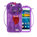 Miniatyrbillede 1 af 2: Hauger Huawei AAscend G7 Silicone Cover - Lilla Purple