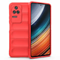 Miniatyrbild 1 av 2: Mjukt greppformat Xiaomi Poco F4 / Xiaomi Redmi K40S skal - Röd Röd