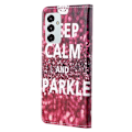 Pikkukuva 2 / 2: Wonderland Samsung Galaxy M23 flip kuoret - Kruunu Red