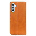 Miniatyrbillede 2 af 6: Flip Etui med Pung i Ægte Læder til Samsung Galaxy A54 - Brun Brown