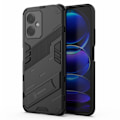 Miniatyrbillede 1 af 2: Stødsikker Hybrid Cover med A Moderne Touch til Xiaomi Redmi Note 12 - Sort Black